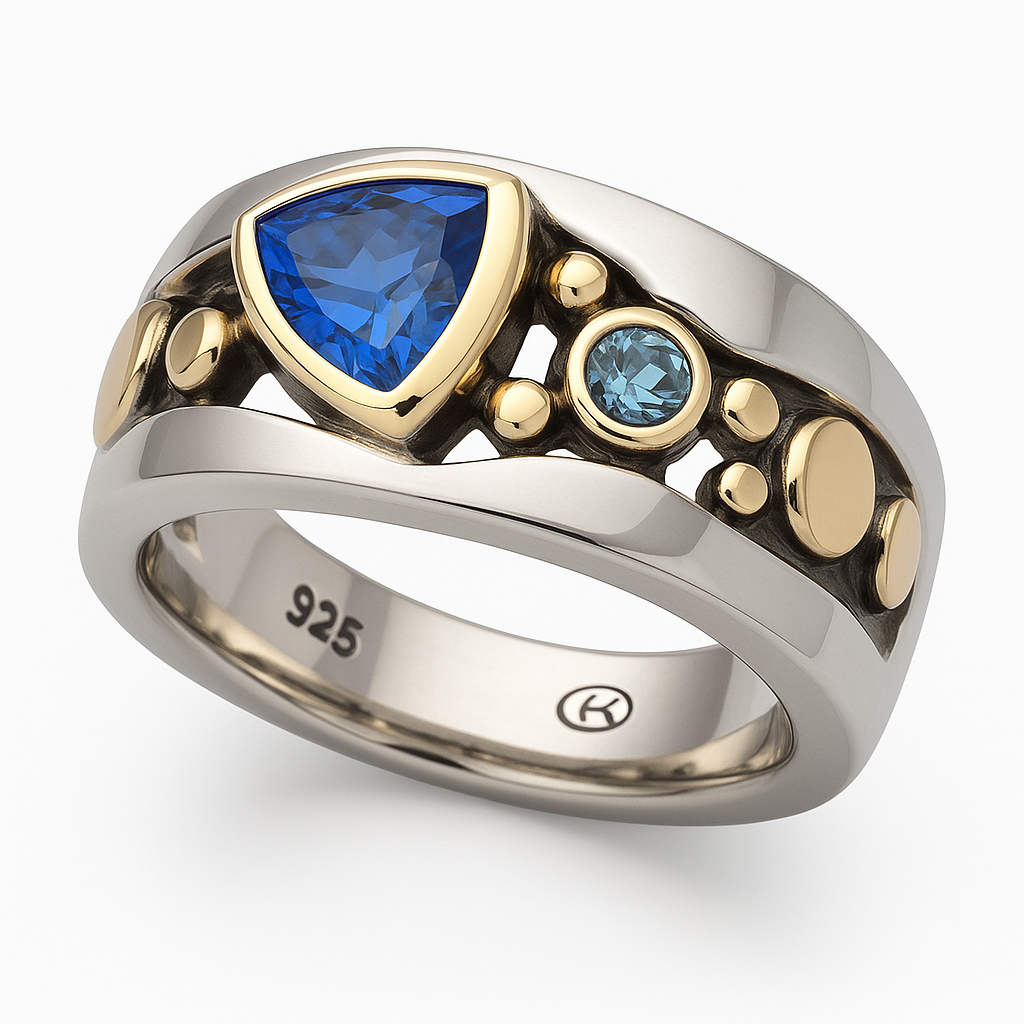 Elli™ | Vintage Blue Crystal Ring