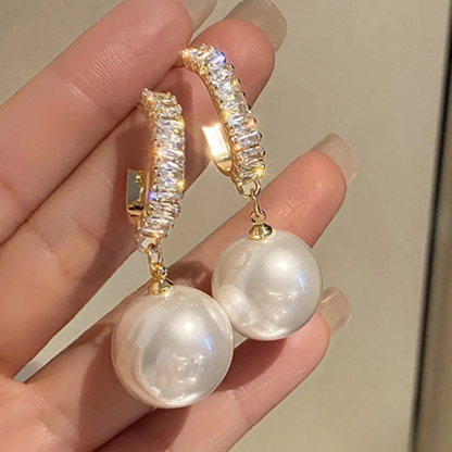Isla™ | Luxury Pearl and Zirconia Earrings