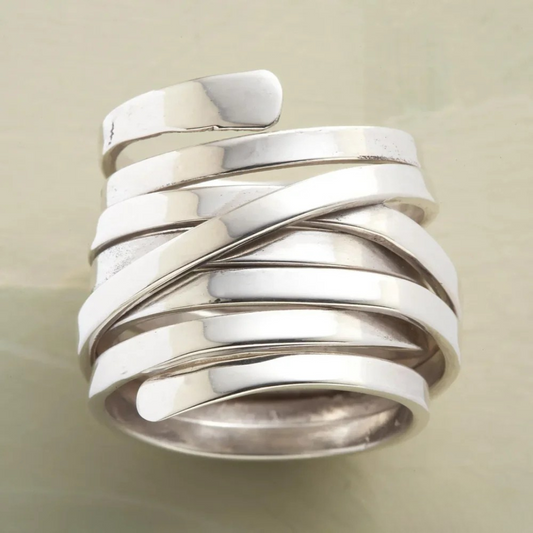 Apollo™ | Thick Silver Layered Ring