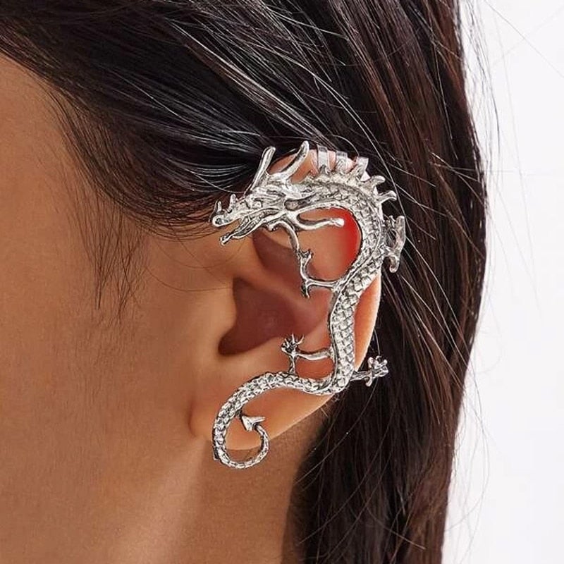 Charm™ | Silver Dragon Earrings