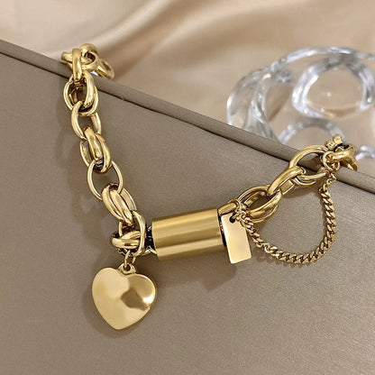 Heartened™ | Thick Gold Bracelet