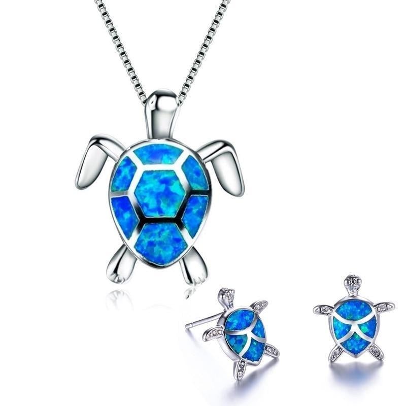 OpalWave™ | Sea Turtle Jewellery Set