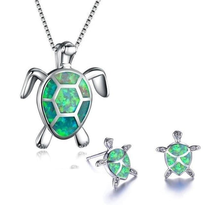 OpalWave™ | Sea Turtle Jewellery Set